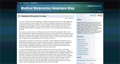 Desktop Screenshot of medmalinsuranceblog.com