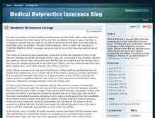 Tablet Screenshot of medmalinsuranceblog.com